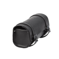 Ledrie, ''square'' leather tool bag. Black. 3 liter