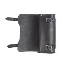 Ledrie, ''square'' leather tool bag. Black. 3 liter