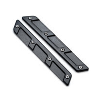 Killer Custom, saddlebag latch inserts. Black