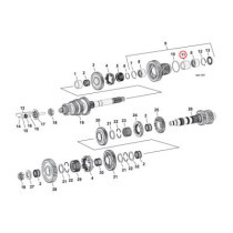 Spacer, 6th gear bearing transmisson