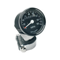  Mini Speedometers with Resettable Odometers Scale: 140 mph  Scale Color: black  Ratio 2:1 Black 