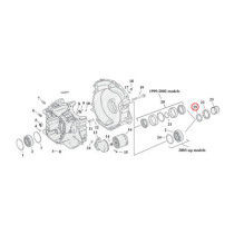 Thrustwasher, sprocket shaft bearing