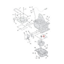 SPRING, BAFFLE OIL PAN