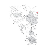 Hex bolt, flanged. Transmission to engine