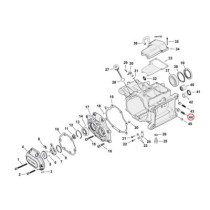 Hex bolt, flanged. Transmission to engine