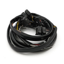 Handlebar switch & wiring kit. Standard. LED. Black