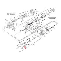 Thrust washer, starter gear bolt