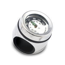 HANDLEBAR MOUNTED THERMOMETER, CHROME