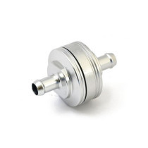 Golan Super mini fuel filter 5/16" (8 mm). Clear anodized