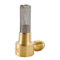 Golan, low profile tank fitting 3/8 NPT. Brass