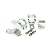 Roper, turn signal fork mount kit. 30-45mm. Chrome