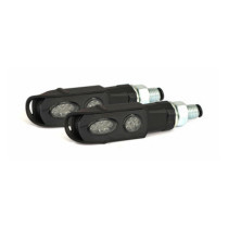 Cluster, LED turn signals. Black. Smoke lens