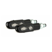 Cluster, LED turn signals. Black. Clear lens