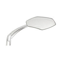 Luca mirror set, 10mm. Chrome, clear glass