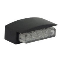 Mini LED license plate light, black housing