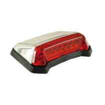 Nitro, mini fender LED taillight. Chrome. Red lens