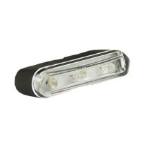 Tri-LED front position light. Clear lens