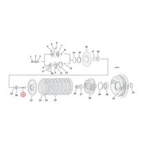 Adjusting screw, clutch