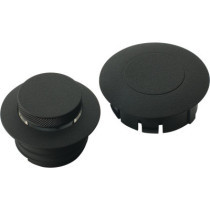  Screw In Pop-Up Gas Cap Set Vented with one 'dummy' cap Black 