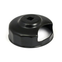 Oil filter wrench, 3/8" drive with cut-out