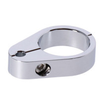 2-Piece frame cable clamp. Throttle. Chrome