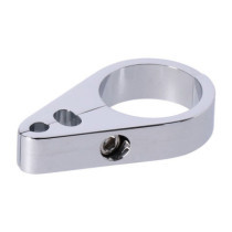 2-Piece frame cable clamp. Throttle/Idle/Brake. Chrome