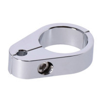 2-Piece frame cable clamp. Throttle. Chrome