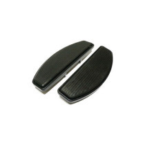  ISO Rubber Replacement Footboard Pad Set Black 