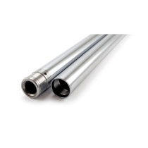 Fork tubes 39mm, 23-3/8". Show chrome