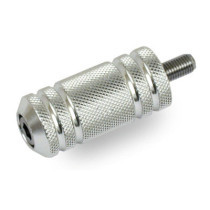 Knurled aluminum shift/brake peg. Polished