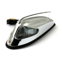 50-57 style front fender light. Chrome, clear lens