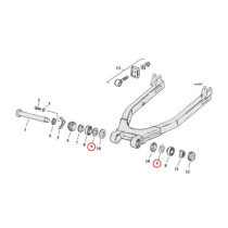 BEARING SPACER, INNER. SWINGARM