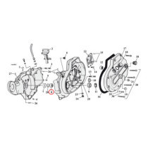 Pinion shaft bearing, Sportster. White/Gray