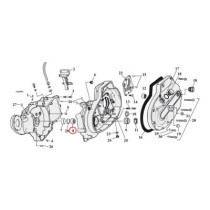 Pinion shaft bearing, Sportster. Blue