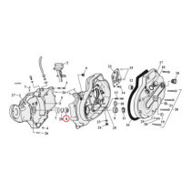 Pinion shaft bearing, Sportster. Red