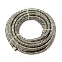 Braided hose 5/16" (8mm). Stainless clear