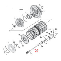 CLUTCH PUSHROD, CENTER