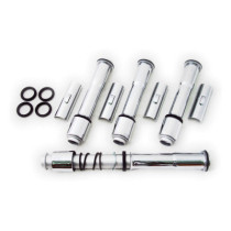 Complete 04-up XL multiple-parts pushrod cover kit. Chrome