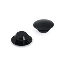 Handlebar grip end plug set. Black