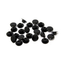 Push-in mushroom allen head plugs 5/16". Black