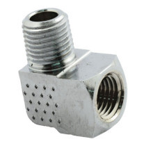 OIL FITTING ADAPTER, 90 DEGREE. CHROME