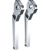 Risers - Pullback - 1" Clamping - 10" Rise - Chrome