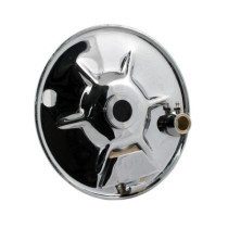 Rear mechanical brake backing plate, chrome