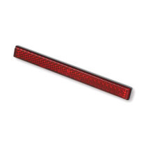 Universal B-Seen reflector. Rectangular. 129x23mm. Red