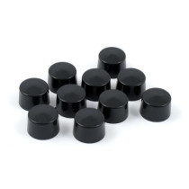 SmoothTopps, push-on bolt cover set. Black