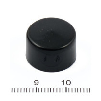 Smoothtopps push-on bolt covers 1/2" hex bolts/nuts. Black