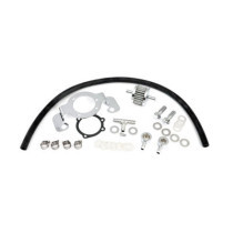 Air cleaner adapter bracket kit. Chrome