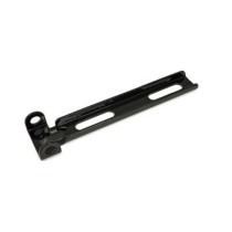 Universal solo seat hinge, square mount. Black