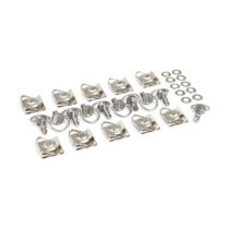 M6 Quick-lock fastener set silver