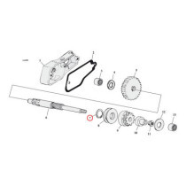 Retaining rings, starter shaft